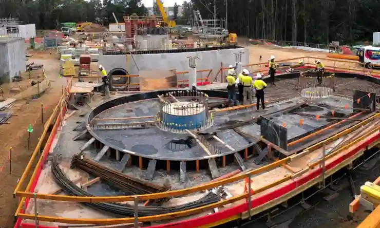 Construction site with quantity surveying and cost estimation services in Australia
