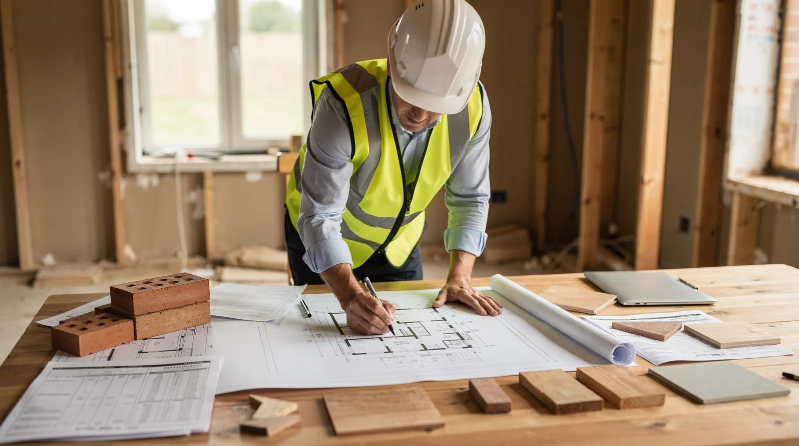Quantity surveyors perform services such as analyzing construction plans and specifications to predict project costs